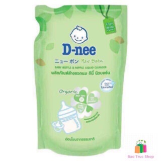 Nước rửa bình sữa Dnee Organic túi 600ml/ chai 620ml - Hàng chính hãng