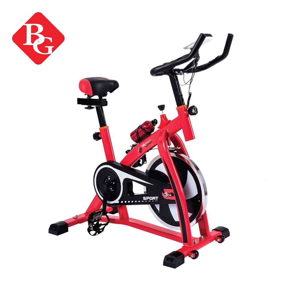 BG Xe đạp tập thể dục thể thao SPINING BIKE S300 RED thiết kế mới