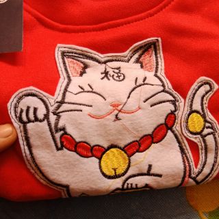 Áo mèo thần tài cho bé