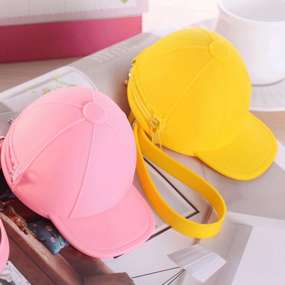 Ví Đựng Tiền Xu Hình Nón Lưỡi Trai Mini Phong Cách Hàn Quốc