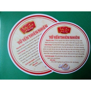Tờ tròn hướng dẫn chưng yến( 10 tờ)