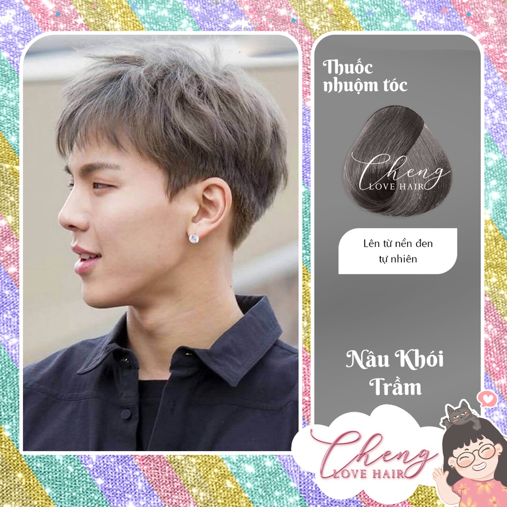 Thuốc Nhuộm Tóc Màu NÂU KHÓI TRẦM Nam Không Tẩy | Chenglovehair, Chenglovehairs