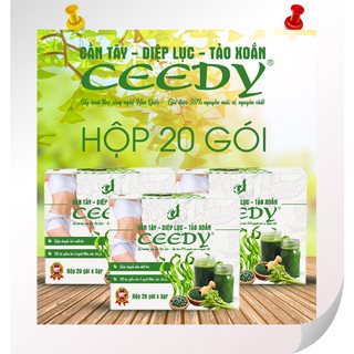 CẦN TÂY - DIỆP LỤC - TẢO XOẮN - CEEDY - KHÔNG HIỆU QUẢ HOÀN TIỀN  (HỘP 20 GÓI)