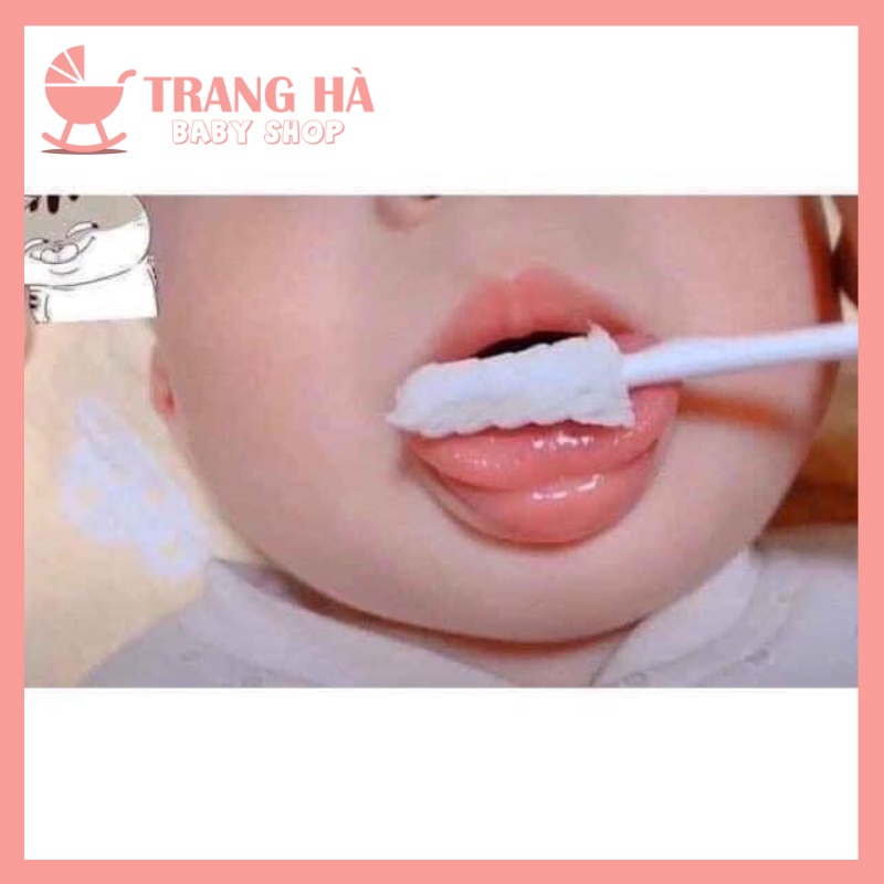 HOT Hộp 30 Que Gạc Rơ Lưỡi Vcool Kháng Khuẩn Đã Tiệt Trùng Vệ Sinh Răng Miệng Cho Bé/ Tưa Lưỡi Vcool