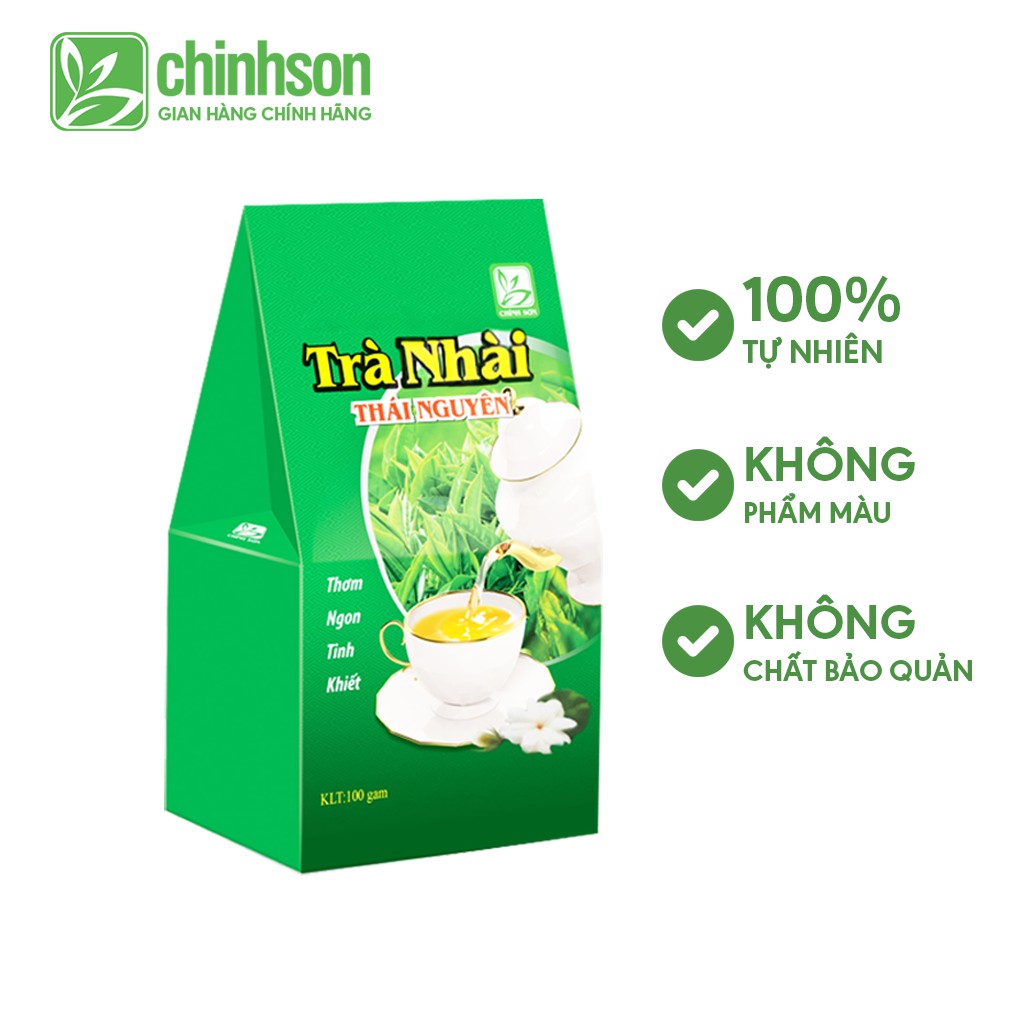 Trà Nhài Thái Nguyên Chính Sơn nguyên liệu pha chế đồ uống 100% tự nhiên [Gói 100g]