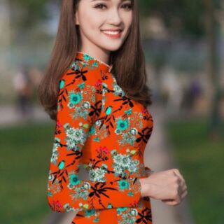 Vải áo dài hoa nhỏ