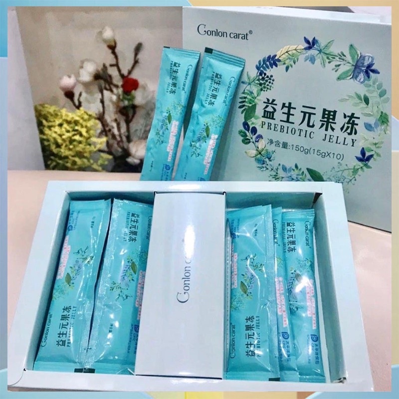 [CHÍNH HÃNG + QUÀ TẶNG] Thạch Giảm Cân Slimming Prebiotic Jelly Hộp 10 Gói.