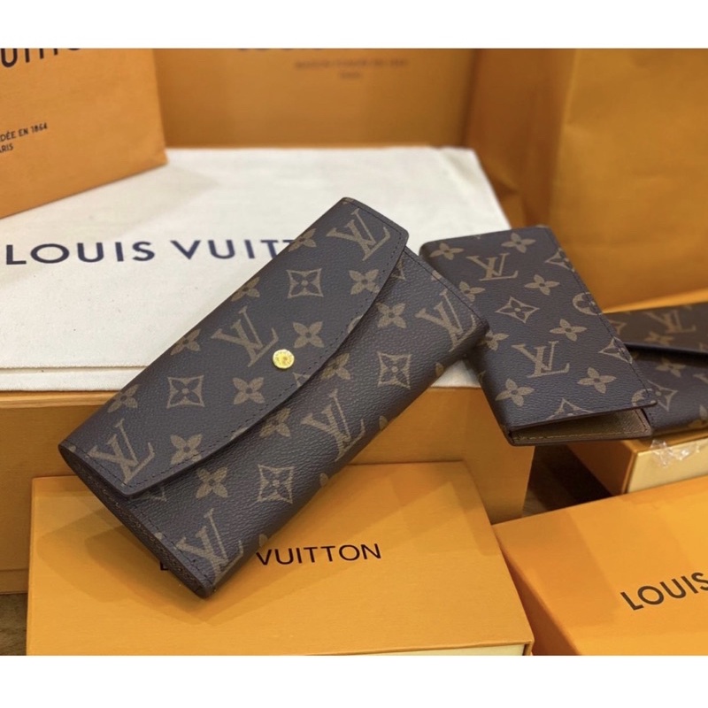 Set ví lvt nữ dáng dài, ví đựng thẻ, full box