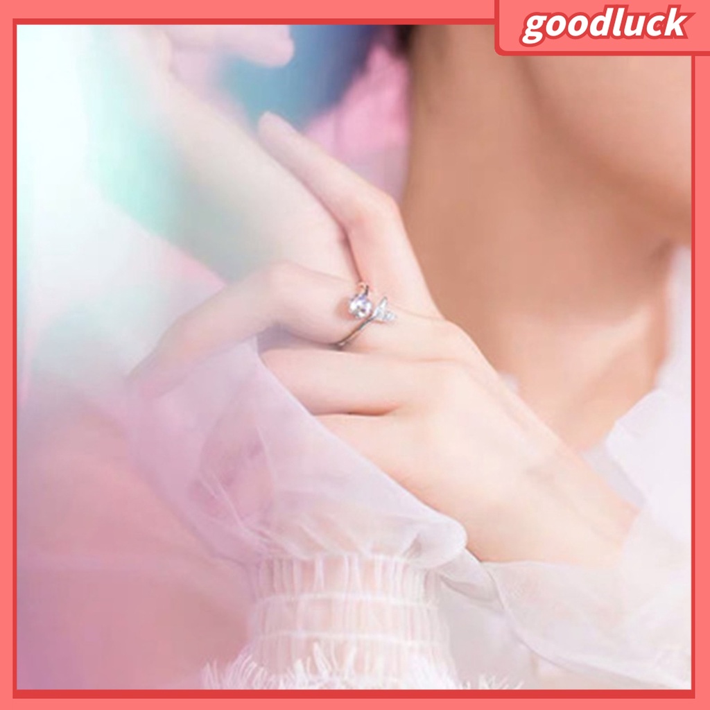 Goodluck| Nhẫn Hở Chống Gỉ Hình Đuôi Cá Sáng Tạo Thời Trang Cho Nữ