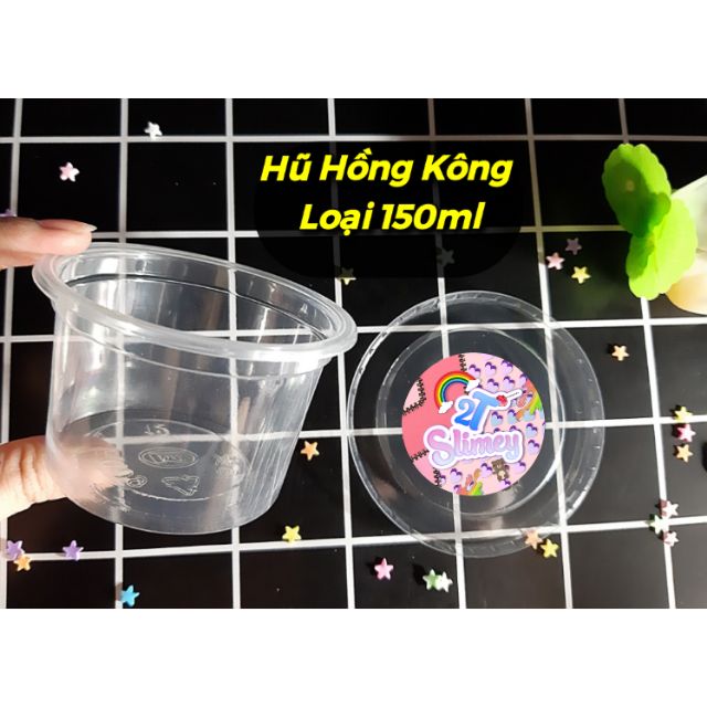 Hũ Hồng Kông Loại 150ml Nguyên Liệu Làm Slime