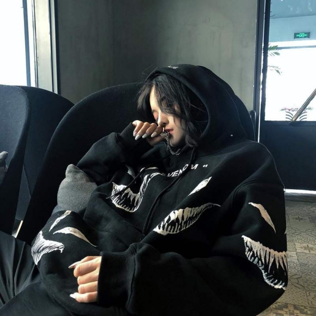 Áo khoác nỉ Hoodie KN17 hoạ tiết Venom cực ngầu, form unisex cho nam và nữ, chất nỉ êm ái, co giãn, có mũ | BigBuy360 - bigbuy360.vn