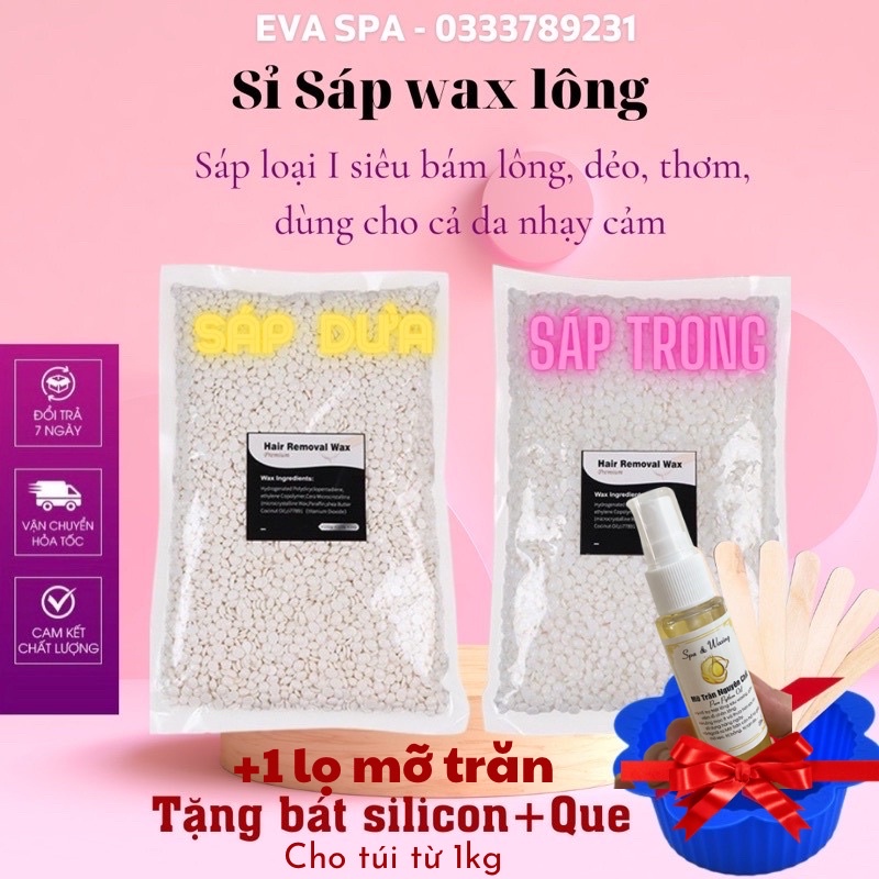 Sỉ Sáp Wax Lông Nóng Wax Bean Hương Dừa LIDDY- Triệt Mọi Loại Lông