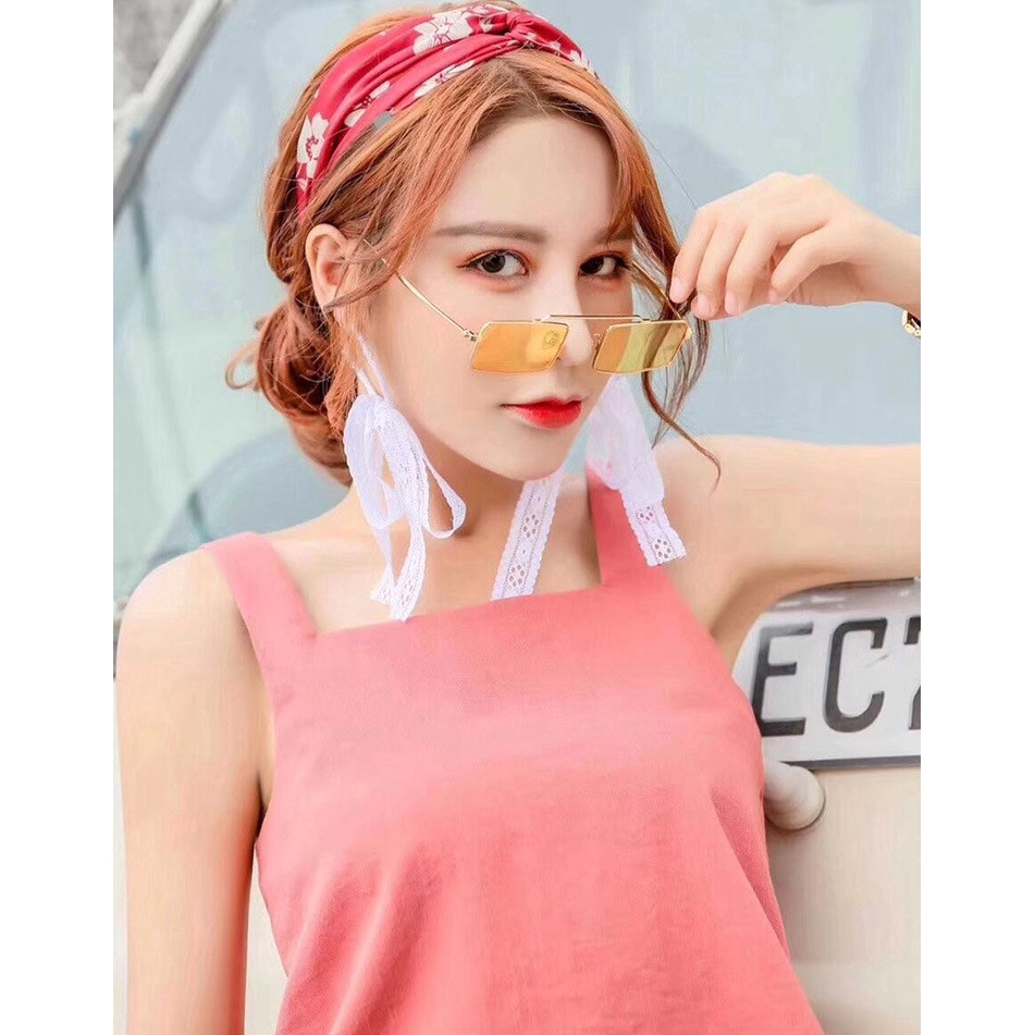 Kính mát gọng kim loại vuông phong cách retro Samjune