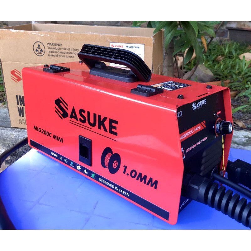 Máy hàn Sasuke & Kenmax MIG mini 200C - Hàn chuyên không khí cuộn dây 1kg - Tặng 1 cuộn dây hàn MIG 1kg