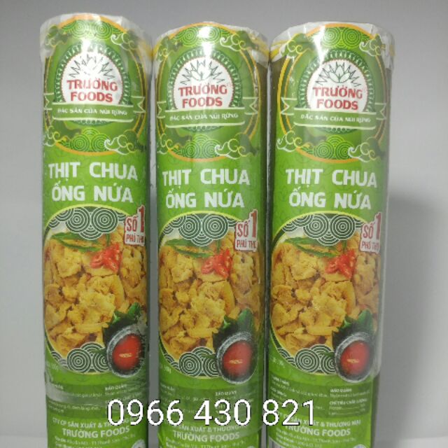 5 thịt chua ống nứa - Thịt chua trường Foods - Nghị Thịnh