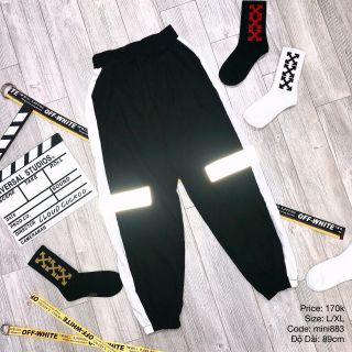 Quần jogger viền phản quang cực chất