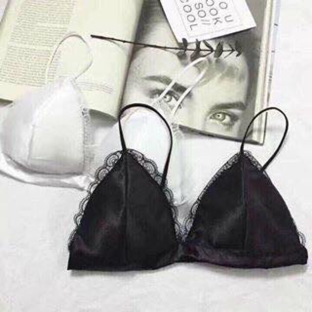 Áo lót bra satin chun lưng