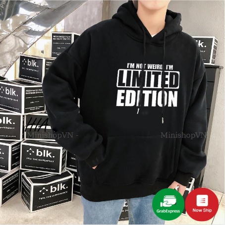 Áo nỉ hoodie nam nữ Limited Edition chất nỉ bông dày mềm mịn dáng rộng thoải mái
