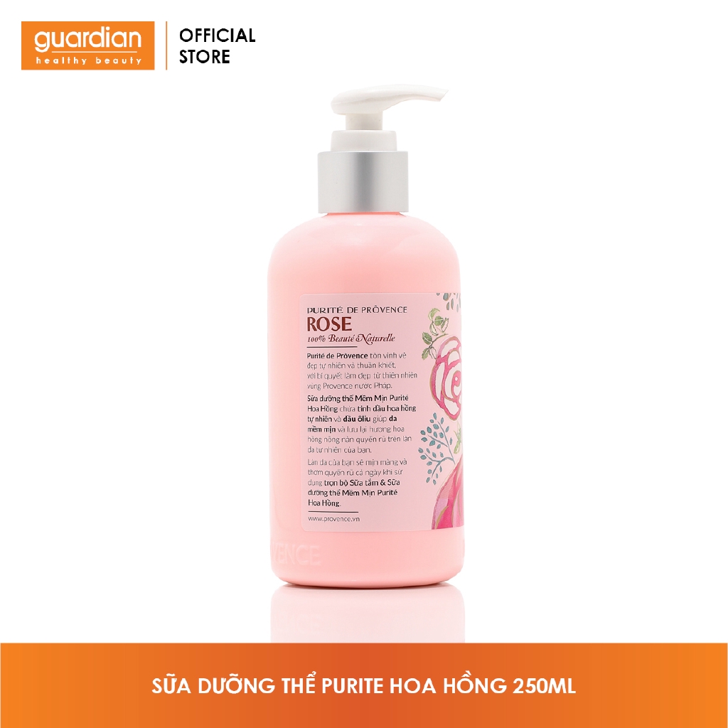 Sữa dưỡng thể Purite by Provence hoa Hồng 250ml | BigBuy360 - bigbuy360.vn