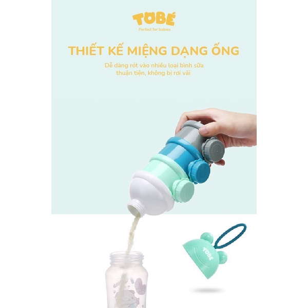 Hộp chia sữa ba tầng Ricard chính hãng ToBé tiện lợi cho mẹ, an toàn cho bé