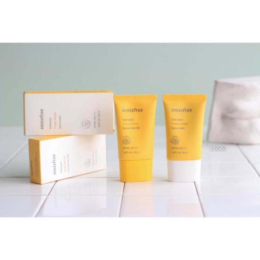Kem chống nắng ⚡️𝑪𝒉𝒖𝒂̂̉𝒏 𝑪𝒉𝒊́𝒏𝒉 𝑯𝒂̃𝒏𝒈 ⚡️ lâu trôi Innisfree SPF50+ Pa++++ 50ml- Version 2021 | BigBuy360 - bigbuy360.vn