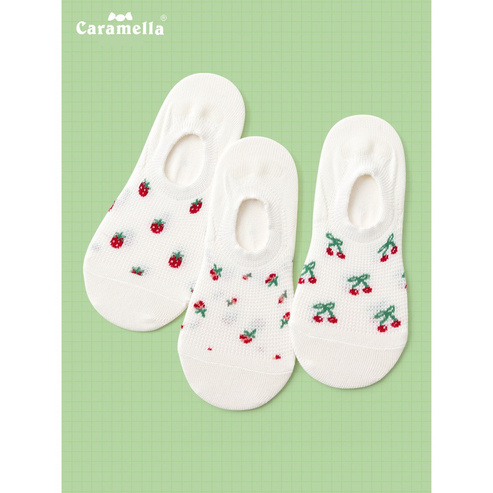 Tất nữ hoa quả Caramella