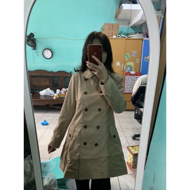 áo khoác măng tô kaki xuất dư size 155
