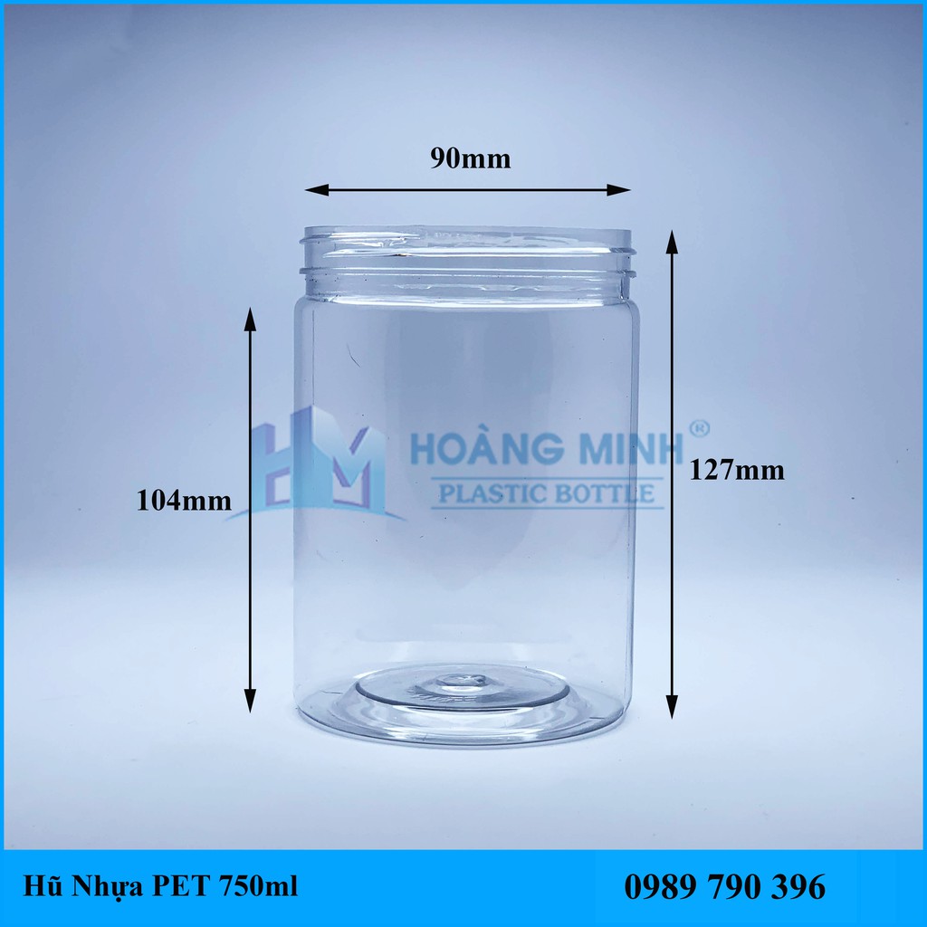 Hũ Nhựa PET 750ml Nắp Nhựa Giá (Sỉ) Xuất Xưởng