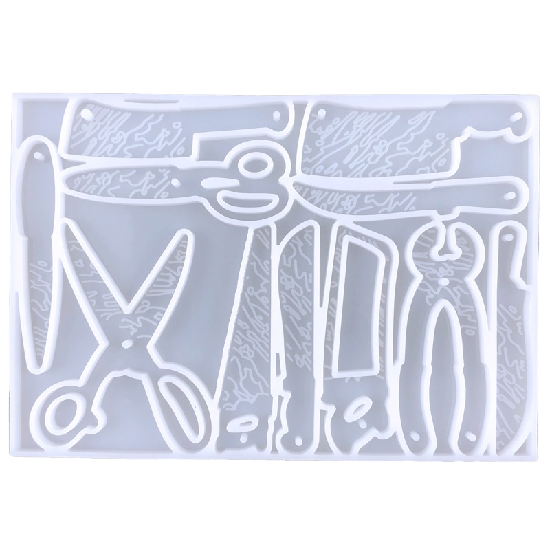 Khuôn Silicone Làm Mặt Dây Chuyền Hình Cây Kéo DIY