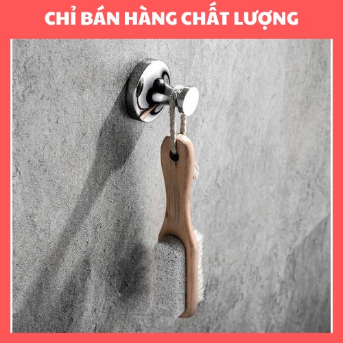 [INOX 304 CHÂN ĐẾ ĐÚC]Móc áo gắn tường inox 304 dày dặn chắc chắn