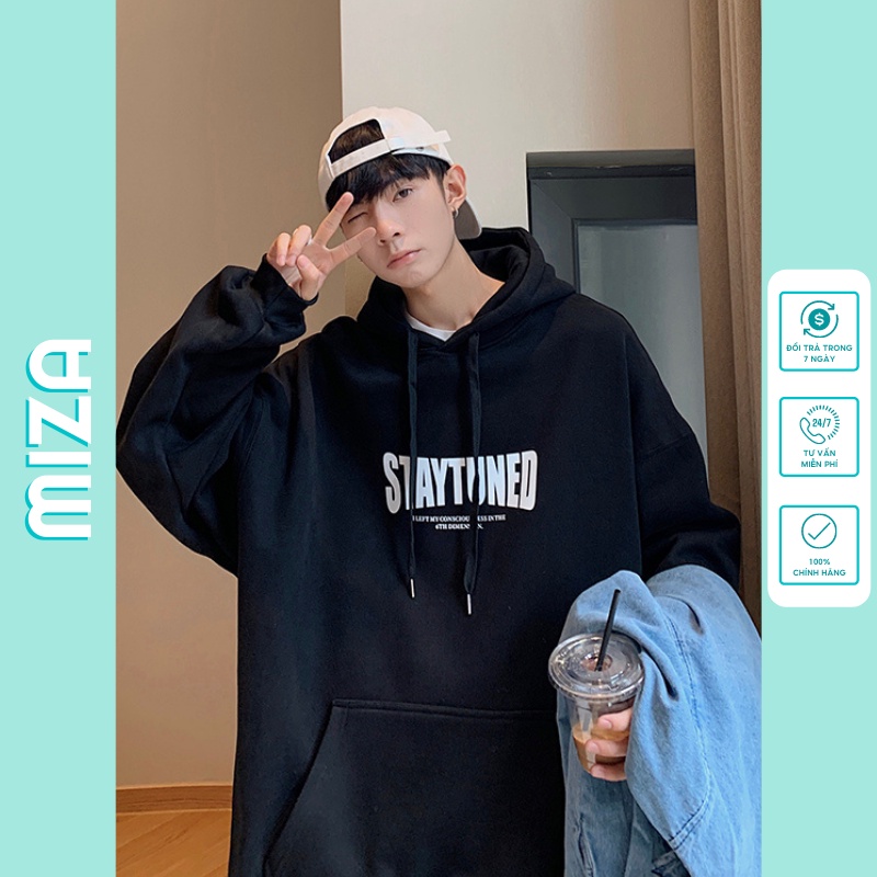 Áo hoodie nam nữ unisex cặp đôi local brand nỉ ngoại form rộng có mũ ulzzang hàn quốc cute zip chống nắng STAYTUNED