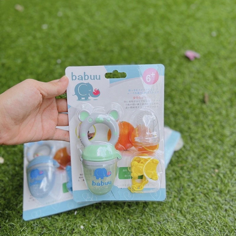 Túi Nhai ăn dặm chống hóc Cao Cấp 3 giai đoạn Babuu Nhật m