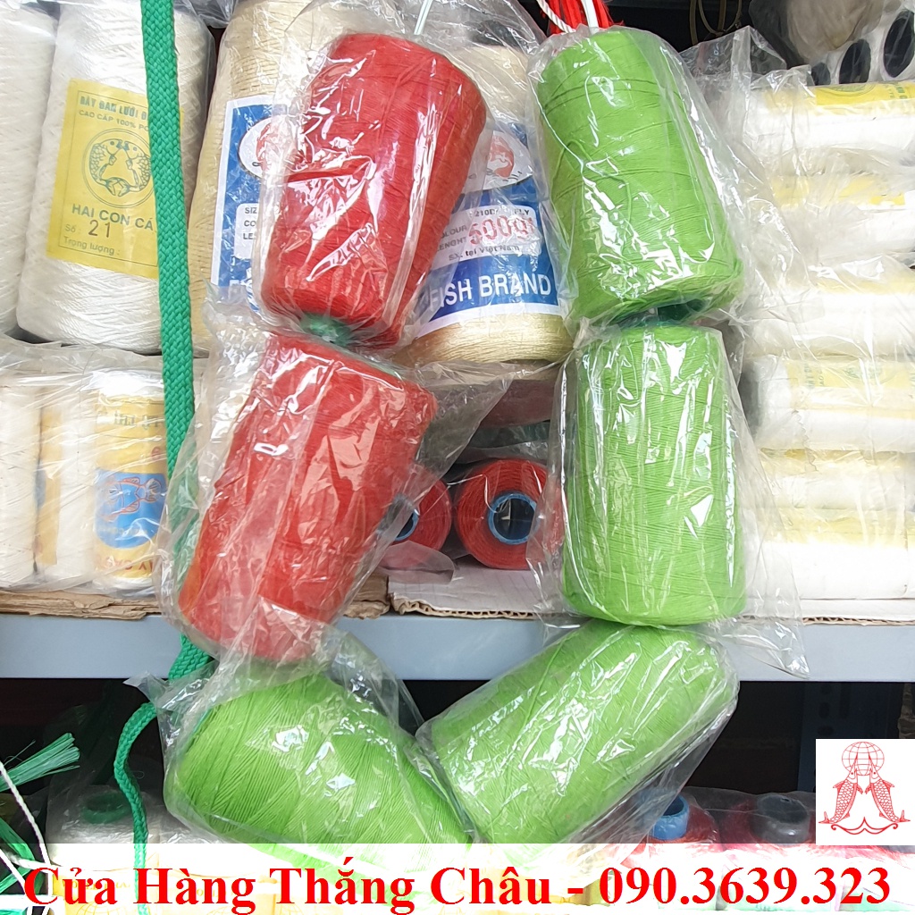 Chỉ May Bao PE (Nhiều Màu) - 1 Cuộn Chỉ May (Bao Gạo, Đường, Xi Măng, Cột Thịt, Giăng Dây, Máy May Bao, ...)