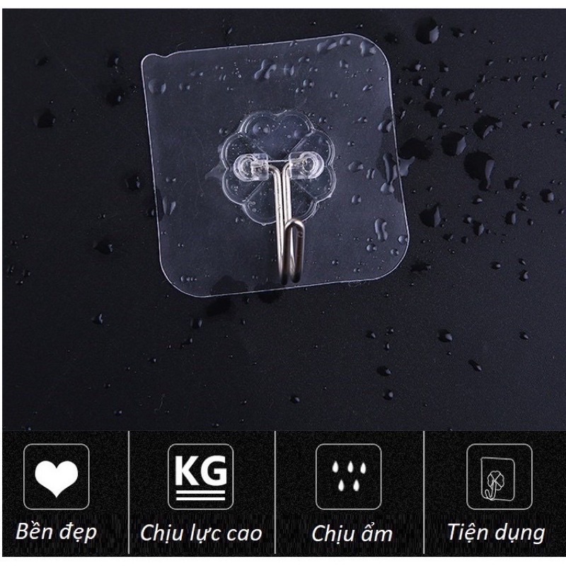 Chịu Lực Đến 10kg -set 10 Móc Dán Cực chắc