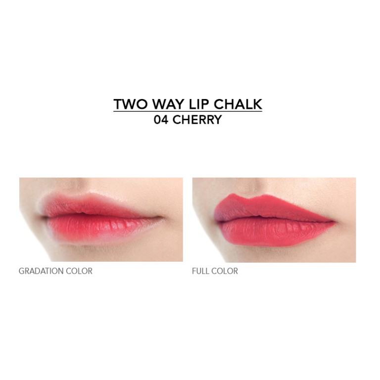 Son môi 2 đầu Son&Park Cherry 04 1.3g Two Way Lip Chalk