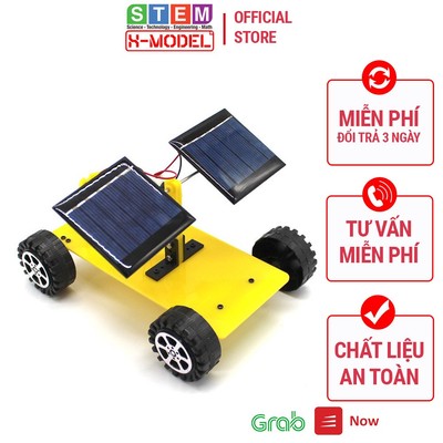 Đồ chơi Xe 4 bánh ô tô nhựa lắp ráp cho bé chạy bằng năng lượng mặt trời X-MODEL ST26