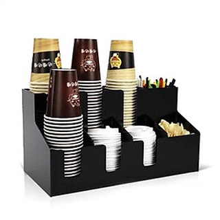 Kệ mika để cốc trà sữa 8 ngăn 2 tầng - ABS Cao Cấp - Chất liệu Mika loại 1 Xịn Nhất