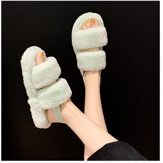 Dép sandal lông mùa hè dép quai hậu quai chun nữ tính B231