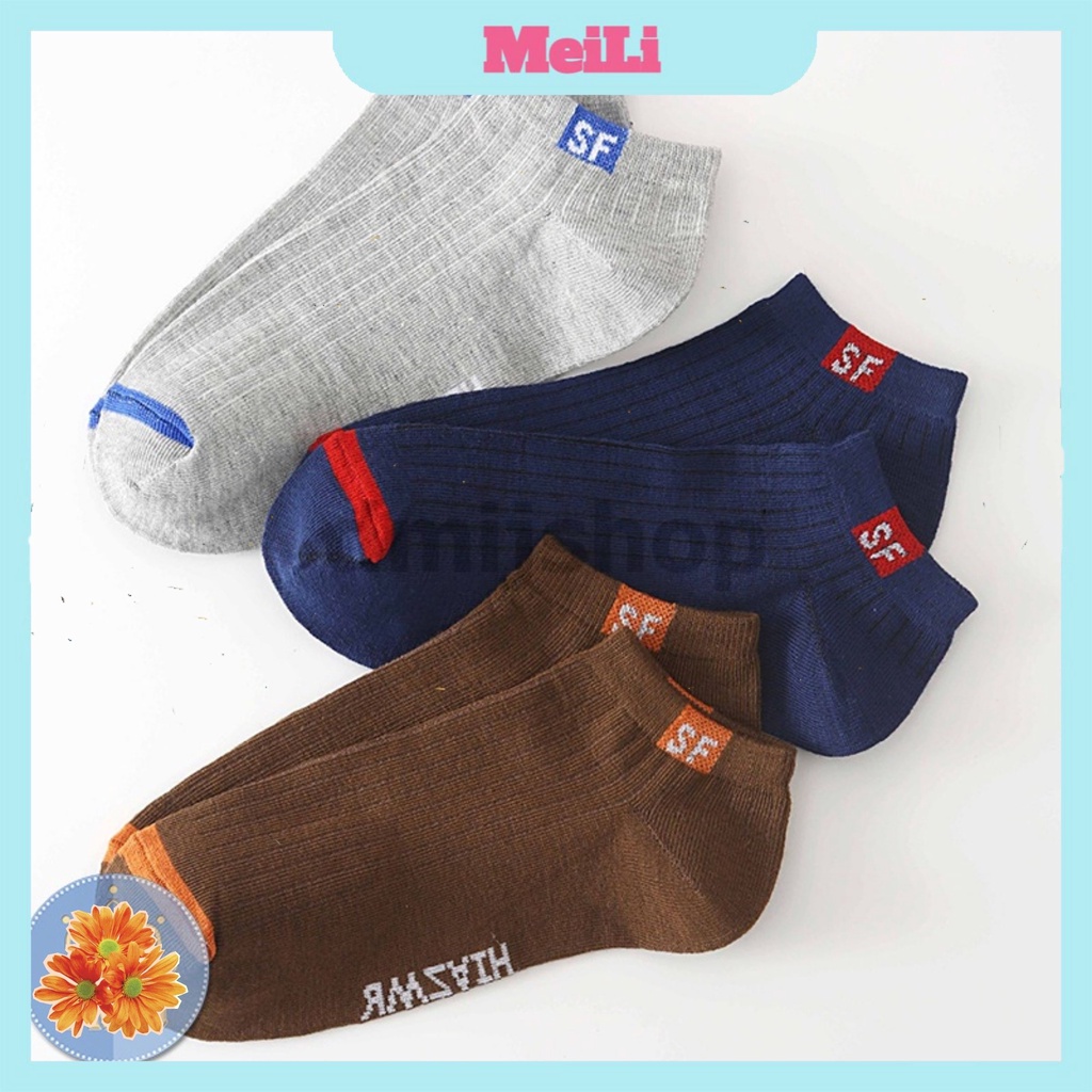 Set 5 Đôi Tất Nam Ngắn Cổ SPFREESHIPTất, vỚ nam cổ ngắn thời trang (tuyển sỉ).