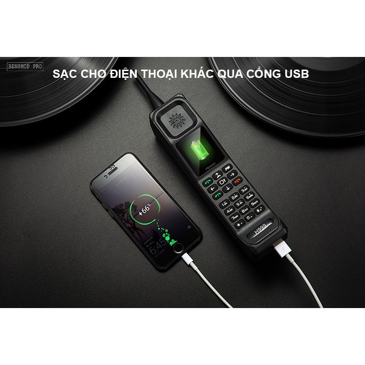 Điện thoại siêu bền, pin khủng, hỗ trợ sạc cho smartphone H999