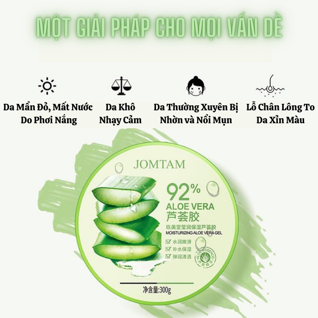 [NỘI ĐỊA] Gel Lô Hội Nha Đam 92% Tinh Chất Dưỡng Ẩm Làm Đẹp Da