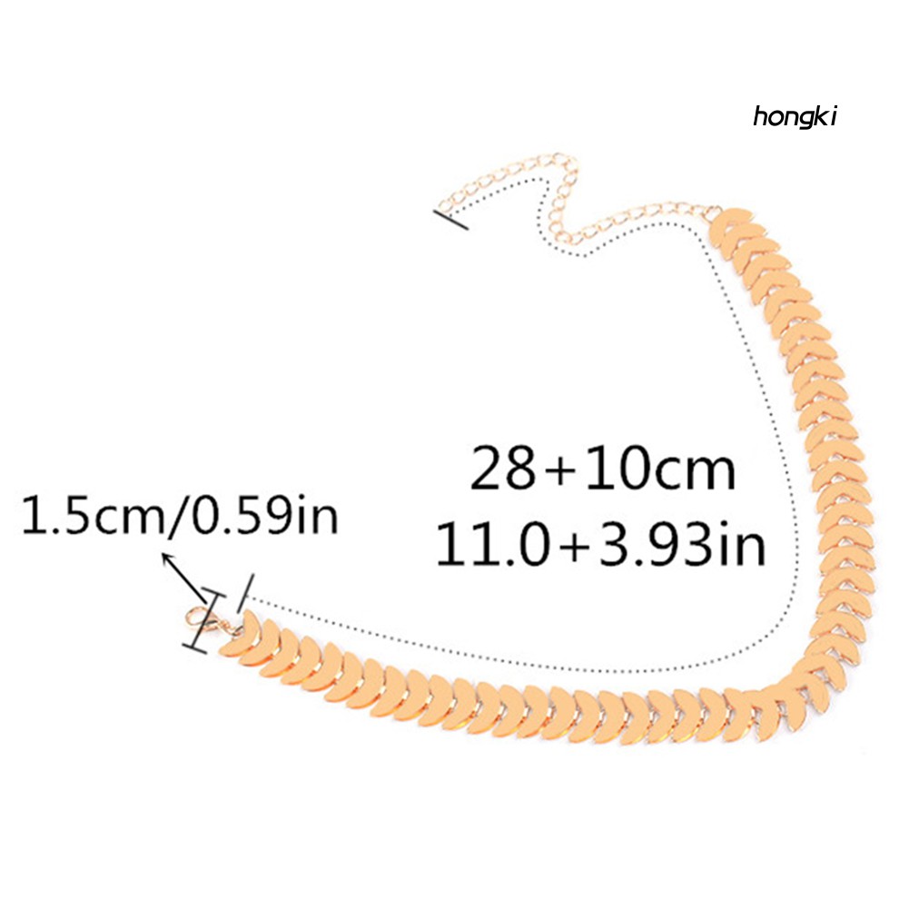 Vòng cổ choker bằng hợp kim thiết kế hình lá thời trang cho nữ