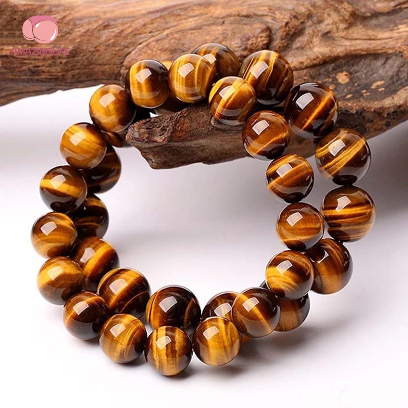 Vòng Tay Chuỗi Hạt Đá Mắt Hổ 8mm Dành Cho Nam Và Nữ