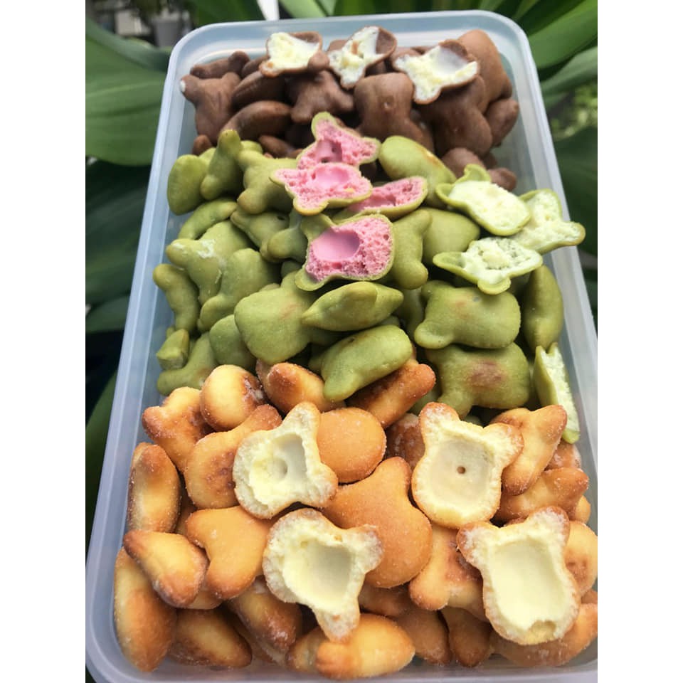 Bánh gấu kem mix 4 vị - giá sỉ - 250g / 500g / 1 kg