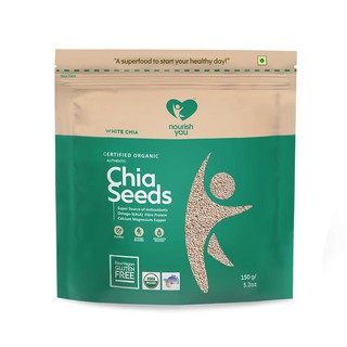 Hạt chia trắng hữu cơ Organic White Chia Seeds Nourish You Gói 150g