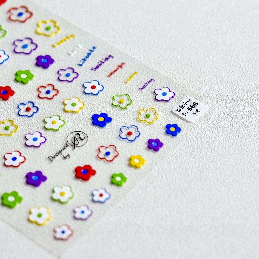 1 Tờ Miếng Dán Trang Trí Móng Tay Tự Dính Cho Salon Làm Đẹp Mùa Hè Năm 2021