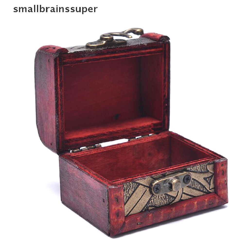 Hộp Gỗ Mini Đựng Trang Sức Phong Cách Cổ Điển