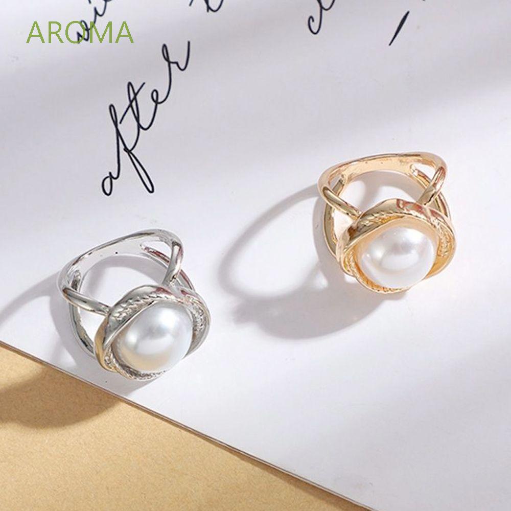 Ghim cài khăn choàng cổ bằng hợp kim đính ngọc trai giả phong cách Hàn Quốc thanh lịch cho nữ