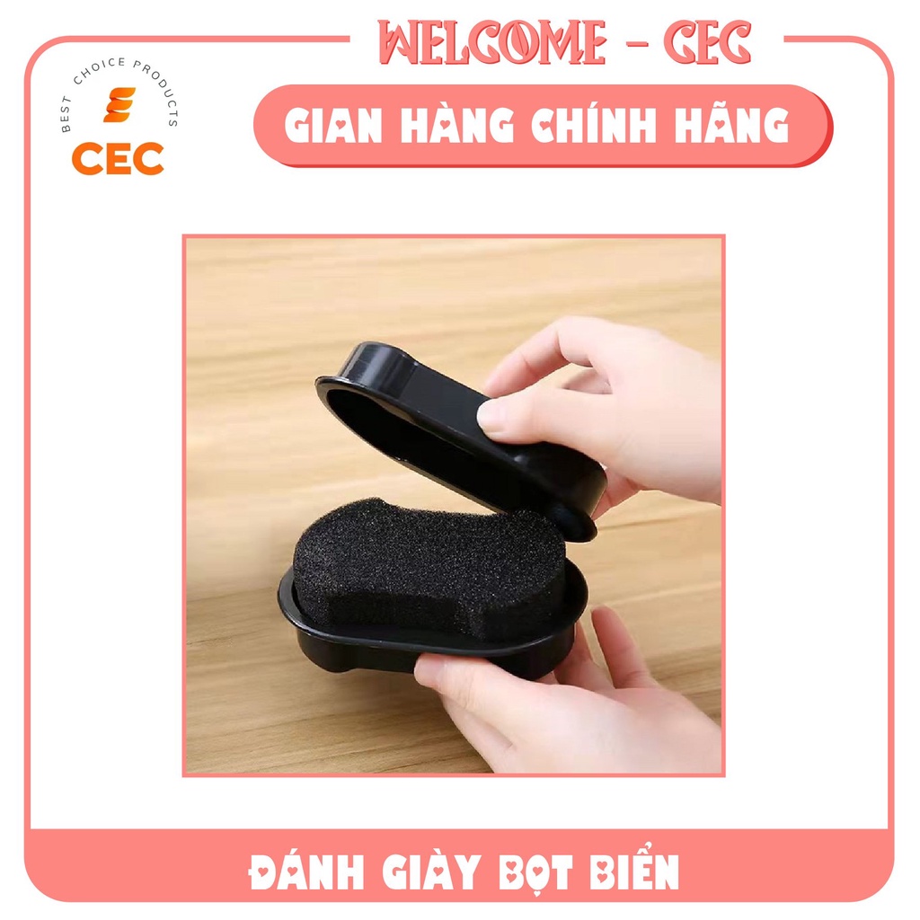 Bộ Bọt biển đánh giầy LIJIE, đồ da siêu bóng kèm Lọ xi 30ml XBB02