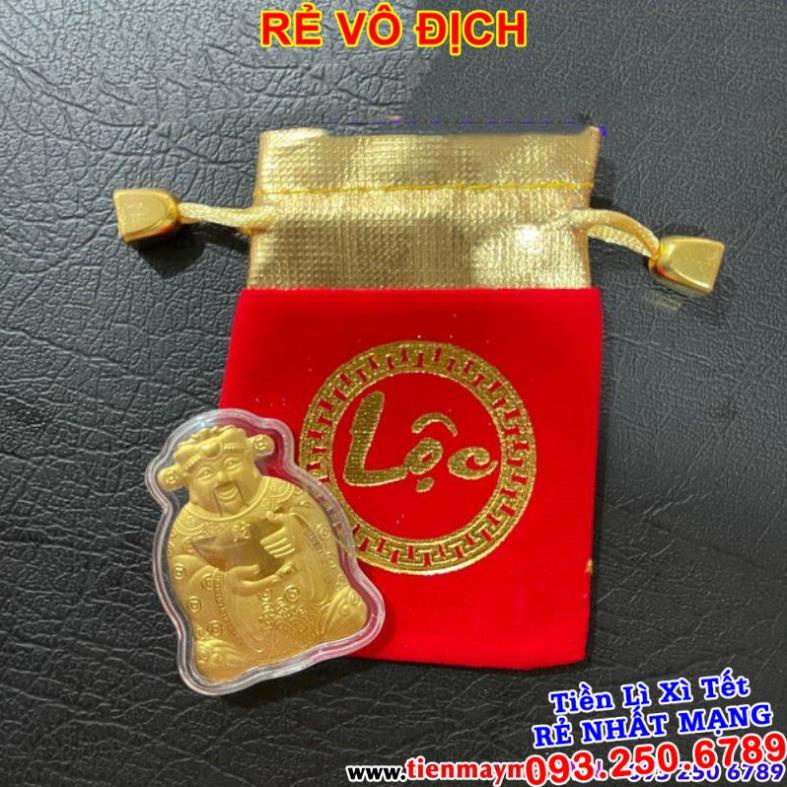 [QUÀ TẾT CHẤT] Ông Thần Tài Vàng Kèm Túi Gấm Phúc Lộc, Làm Quà Tặng Cực Sang Chảnh Ngày Vía Thần Tài
